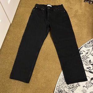 Abercrombie Black Dad Jeans